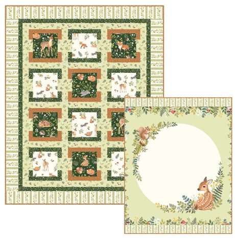 Woodland Babes - Square Afloat Pattern
