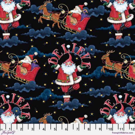 So Much Joy! Christmas Collection by Mary Engelbreit - Believe Santa on Black