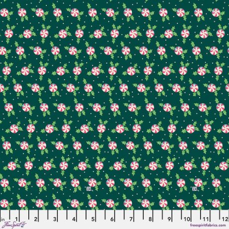 So Much Joy! Christmas Collection by Mary Engelbreit - Holly Peppermints on Green