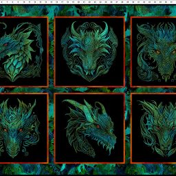 Dragon's Emerald Reign - Dragon Head Panel