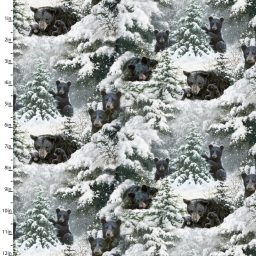 Under the Moonlight Snowy Forest - Hibernation Time Bears