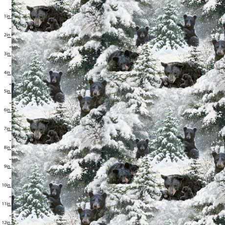 Under the Moonlight Snowy Forest - Hibernation Time Bears