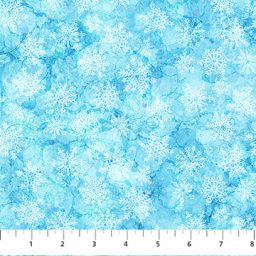 Midwinter Magic Winter Collection - Small Snowflakes on Lt Blue