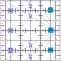 Erie Quilt Art Quilting Rulers - 3" x 18"