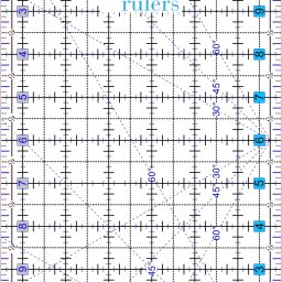 Erie Quilt Art Quilting Rulers - 6.5" x 12"