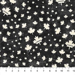 Canadian Classics 3 - Cream Canada Leaf on Black