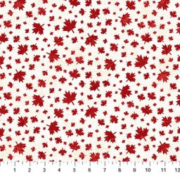 Canadian Classics 3 - Red Med Leaf on Cream Toss