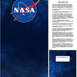 NASA Space Odyssey - NASA Logo Drawstring Bag Panel