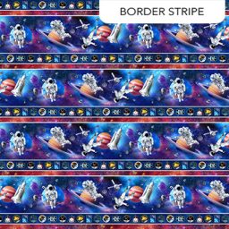 NASA Space Odyssey - Planets Border Stripe