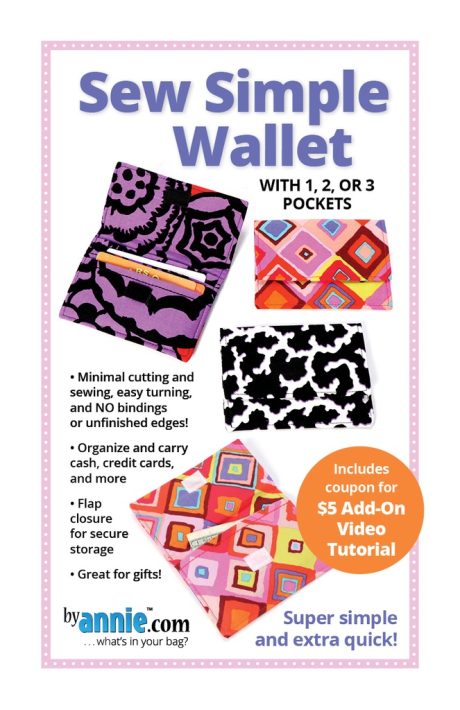 Sew Simple Wallet Pattern - byAnnie