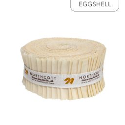 Colorworks Premium Solid Precuts - 2.5" Strip Roll - Eggshell