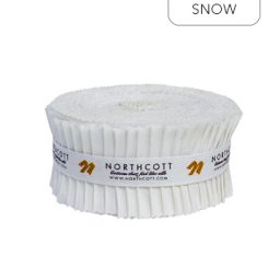 Colorworks Premium Solid Precuts - 2.5" Strip Roll - Snow