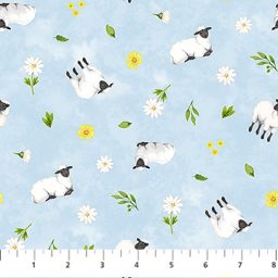 Counting Sheep Baby Farm Collection - Sheep on Blue