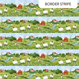 Counting Sheep Baby Farm Collection - Border Stripe